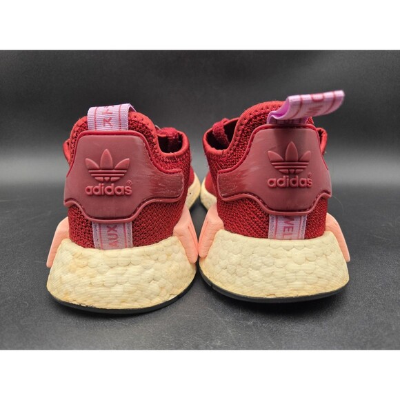 Adidas Shoes Mens 8.5 NMD R1 Triple Victory Red Fabric Sneakers